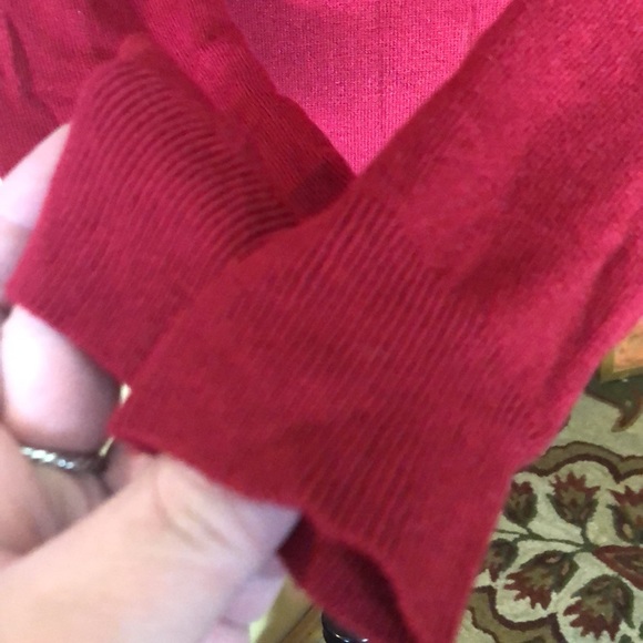 ANN TAYLOR Size medium Soft tight-knit Turtleneck Classic RED MSRP $68 NEW - Picture 10 of 10